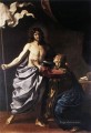 der auferstandene Christus erscheint die Jungfrau Guercino